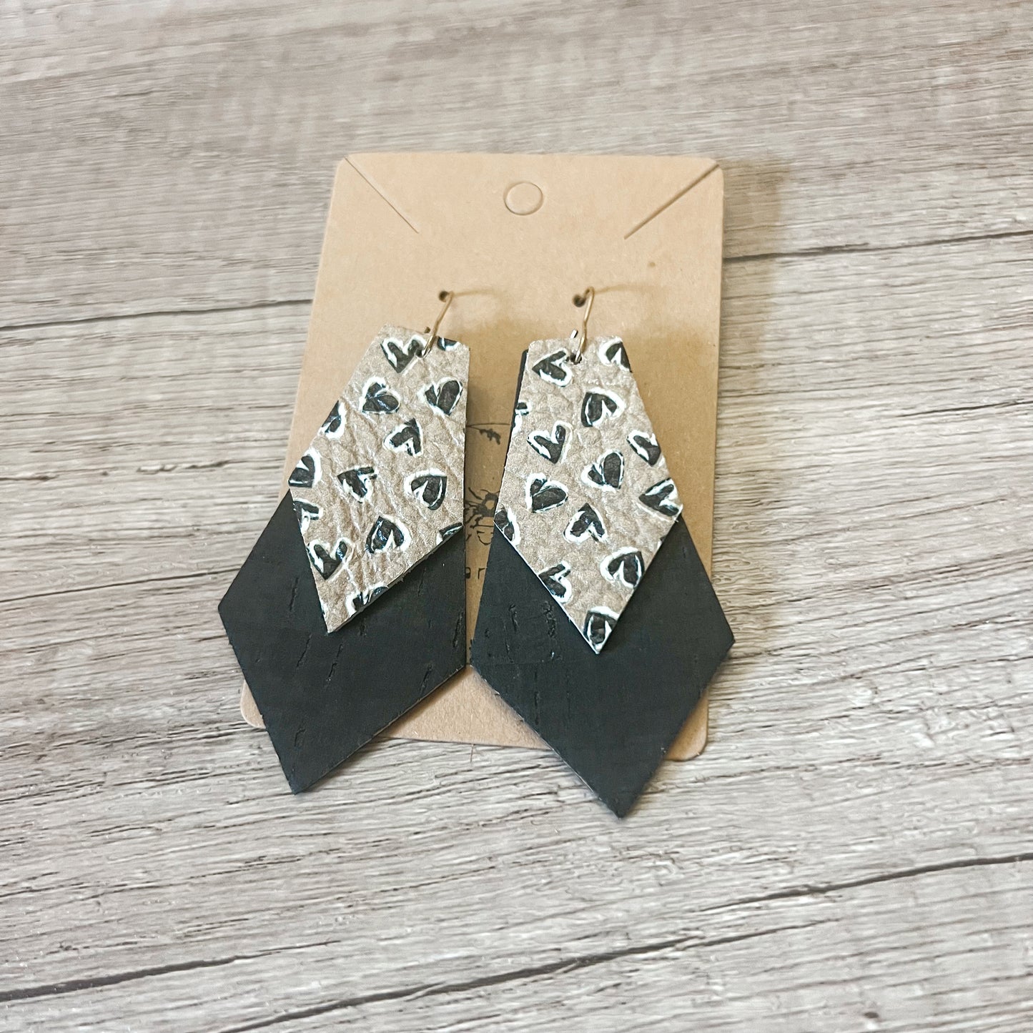 Layered Luci Heart Earrings