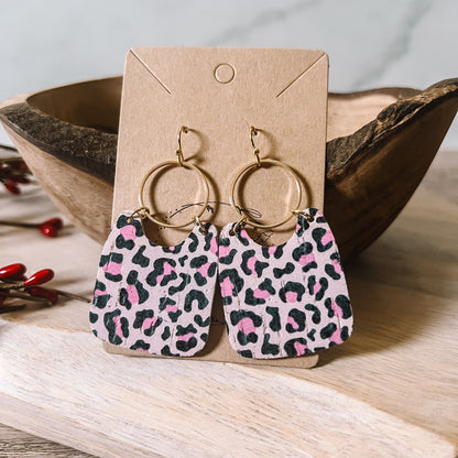 Sarah Leopard Earrings
