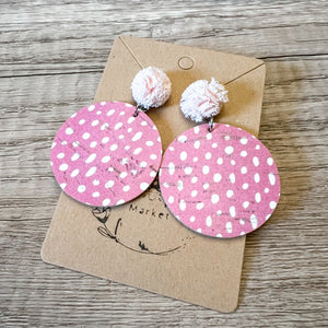 Pink Polka Dot Dorothy Earrings