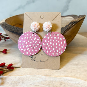 Pink Polka Dot Dorothy Earrings