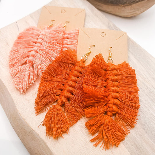 Sarah Fringe Tassel Earrings