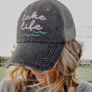 Lake Life Embroidered Hat