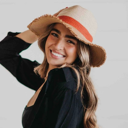 Coral Capri Sun Hat