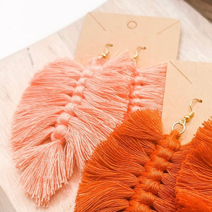 Sarah Fringe Tassel Earrings