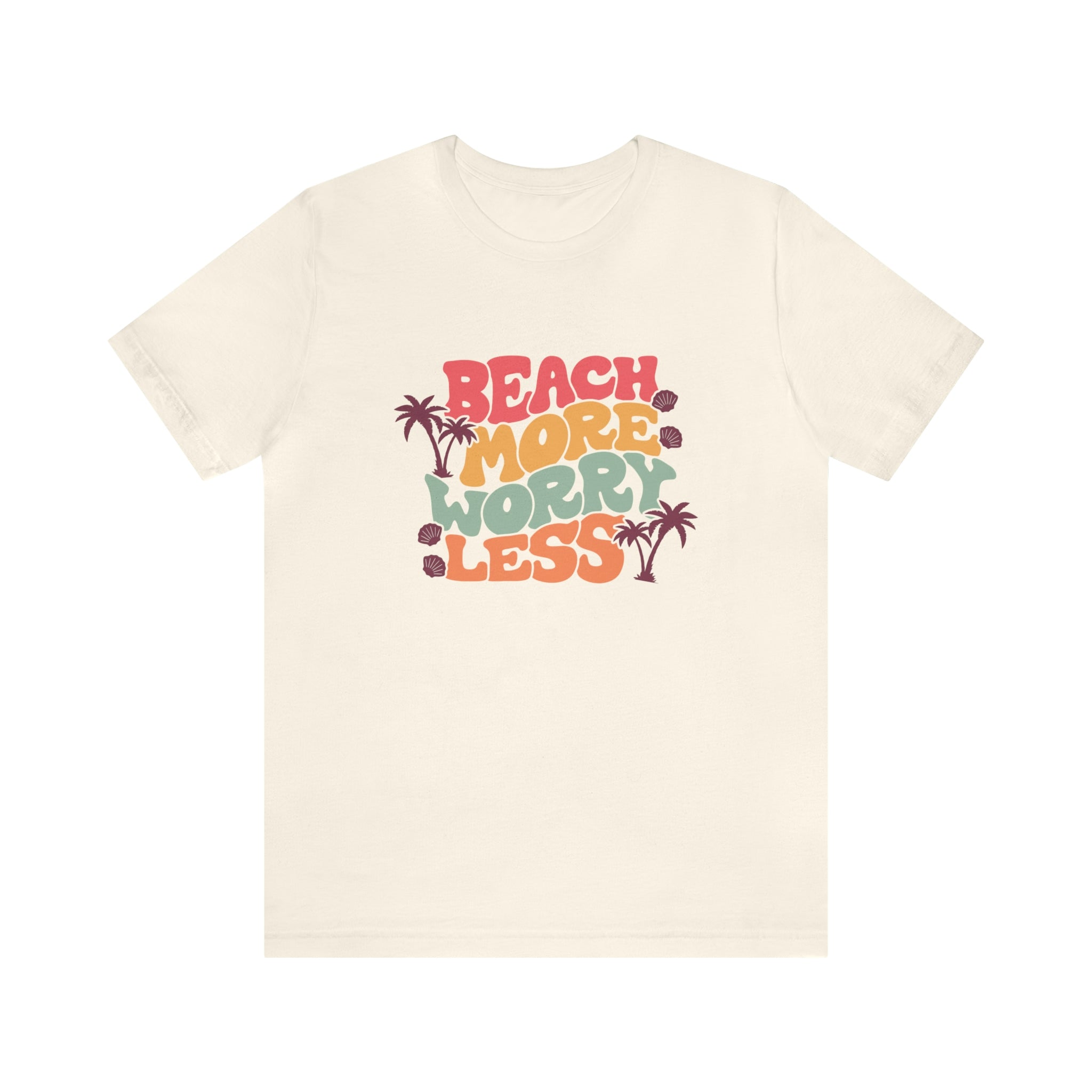 Beach More Worry Less Unisex Jersey Short Sleeve Tee