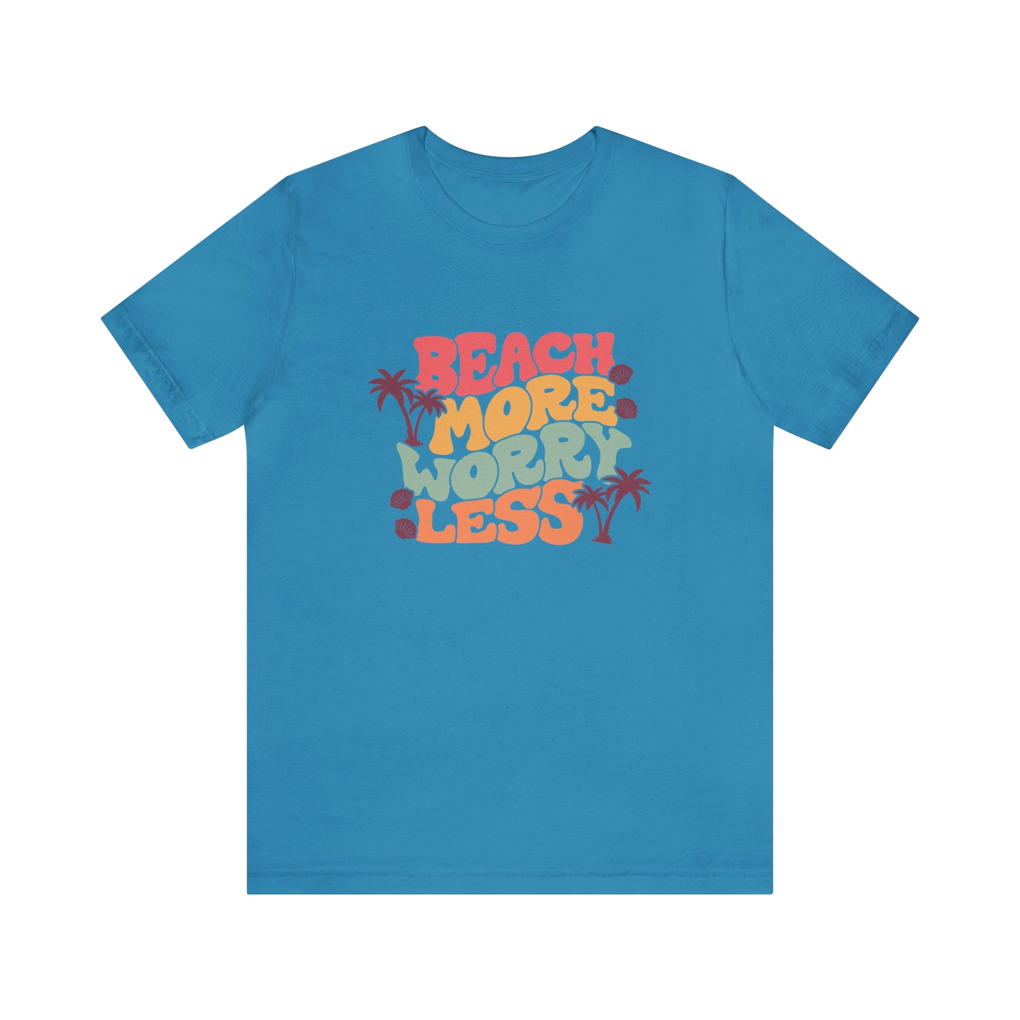 Beach More Worry Less Unisex Jersey Short Sleeve Tee