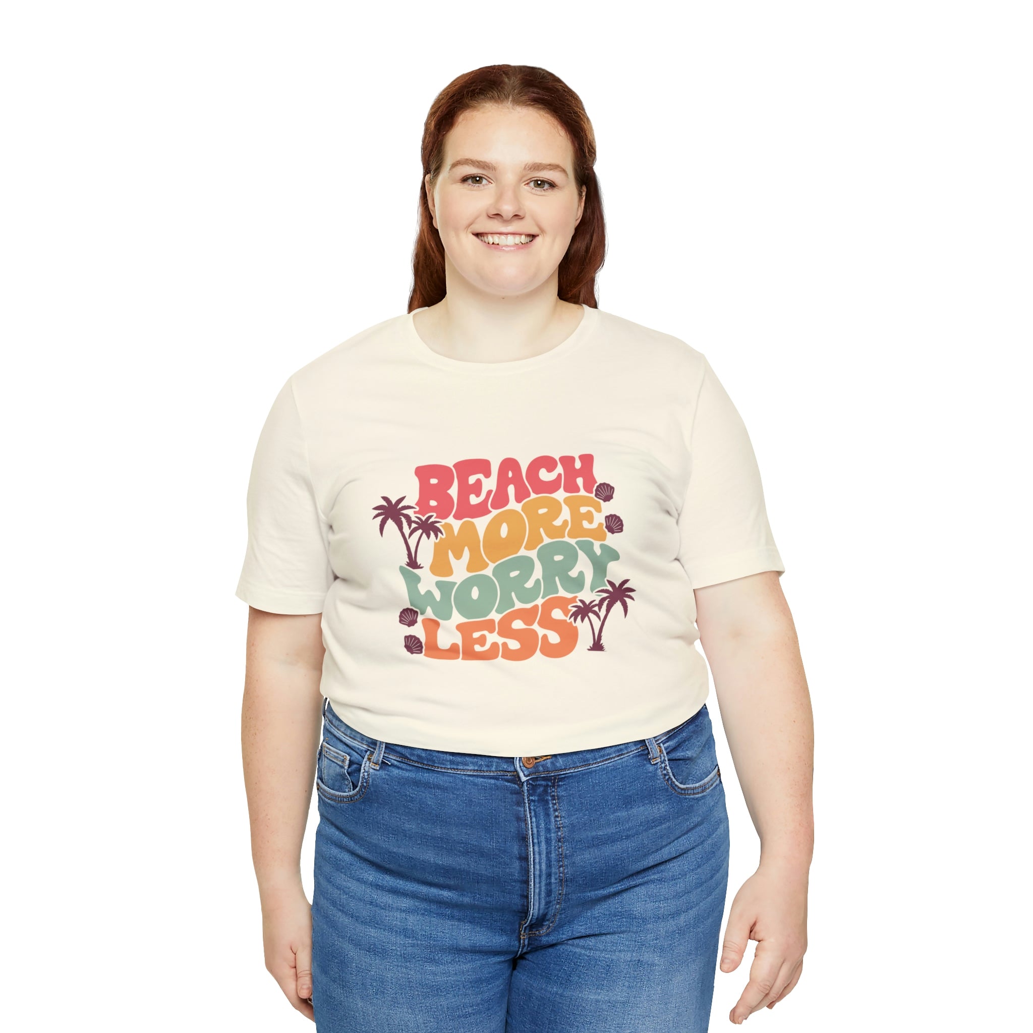 Beach More Worry Less Unisex Jersey Short Sleeve Tee