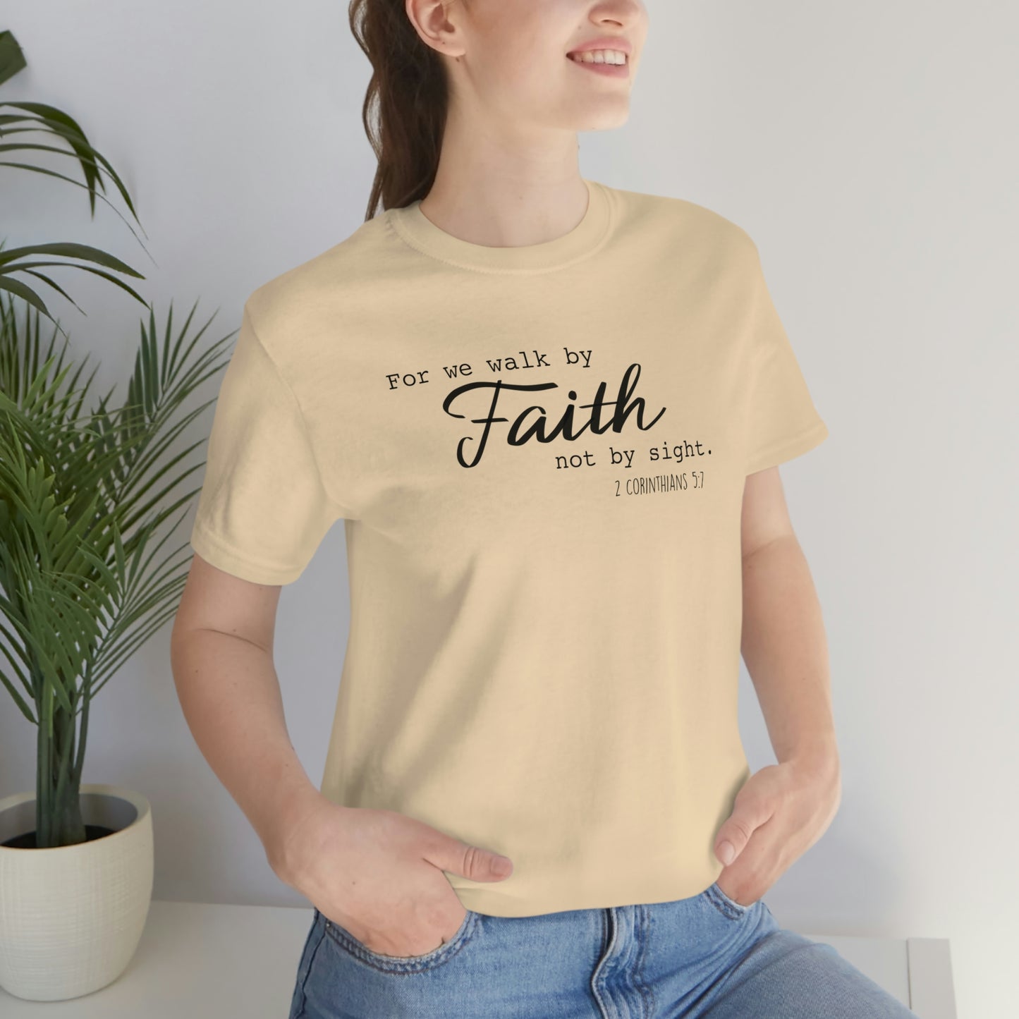 Walk by Faith Unisex Jersey Short Sleeve Tee