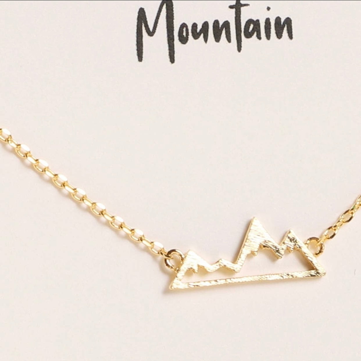 White gold mountain on sale necklace