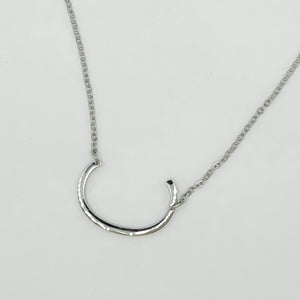 Stainless Steel Silver Initial Necklaces