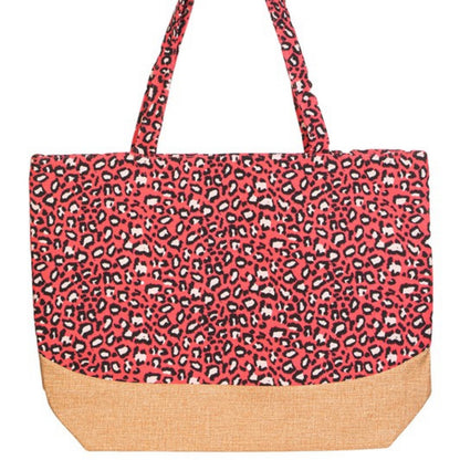 Pink Leopard Print Fashion Tote Bag