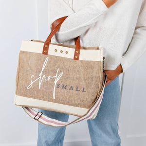 Shop Small Jute Crossbody Tote