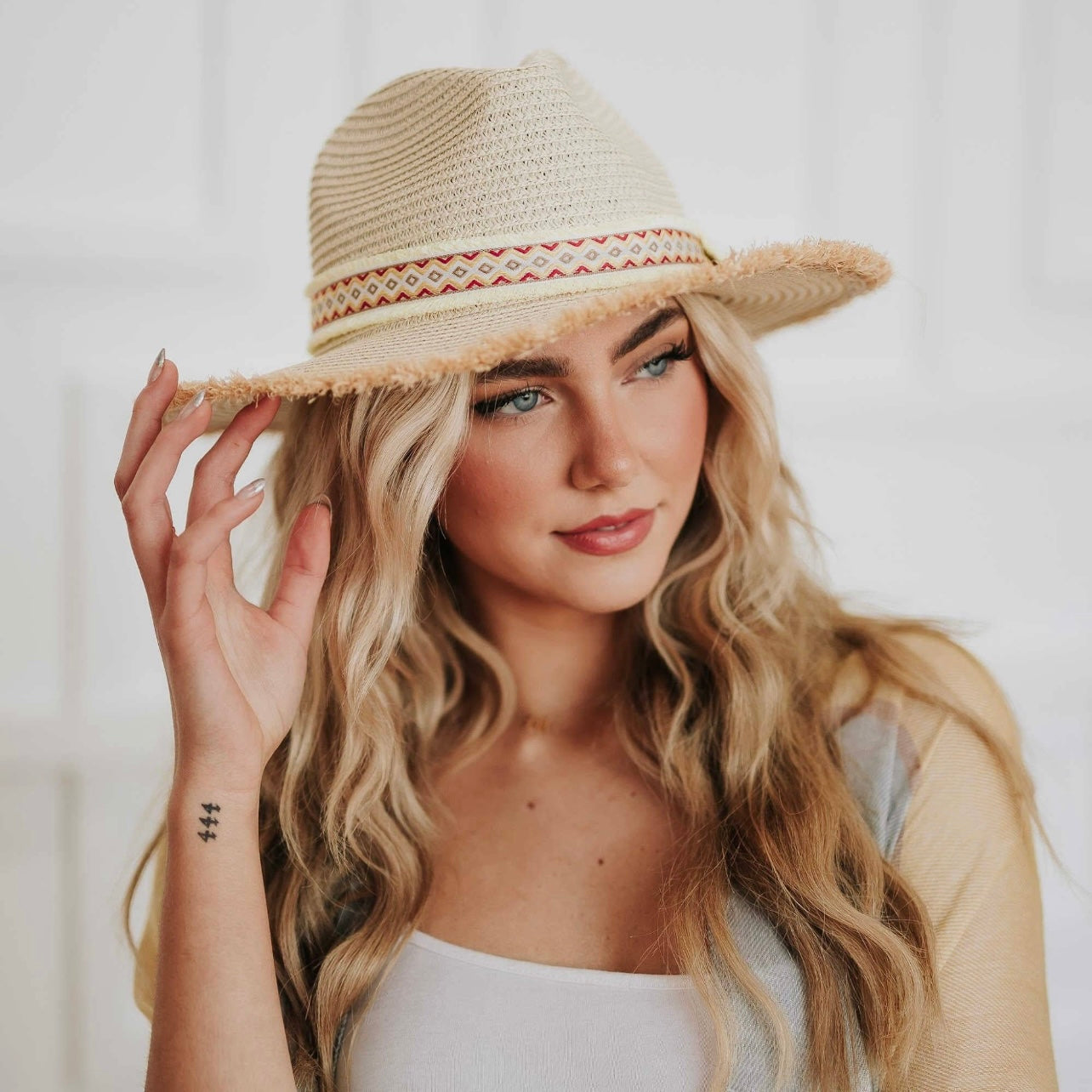 Frayed Fedora Sun Hat