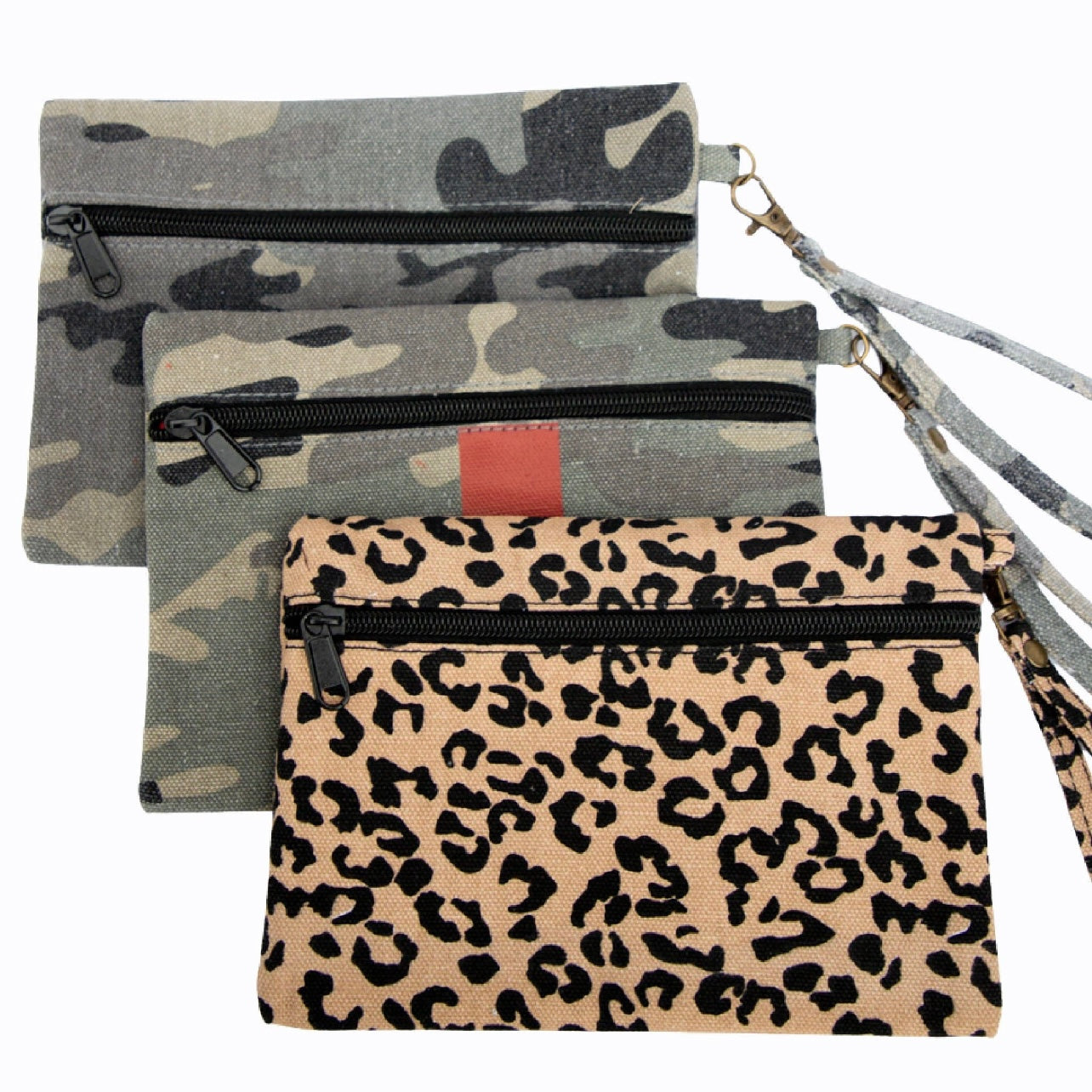 Camo Canvas Clutch/Wristlet