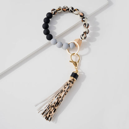 Animal Print Silicone Keychain