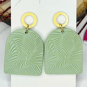 Brandi Polymer Clay Mint Earrings