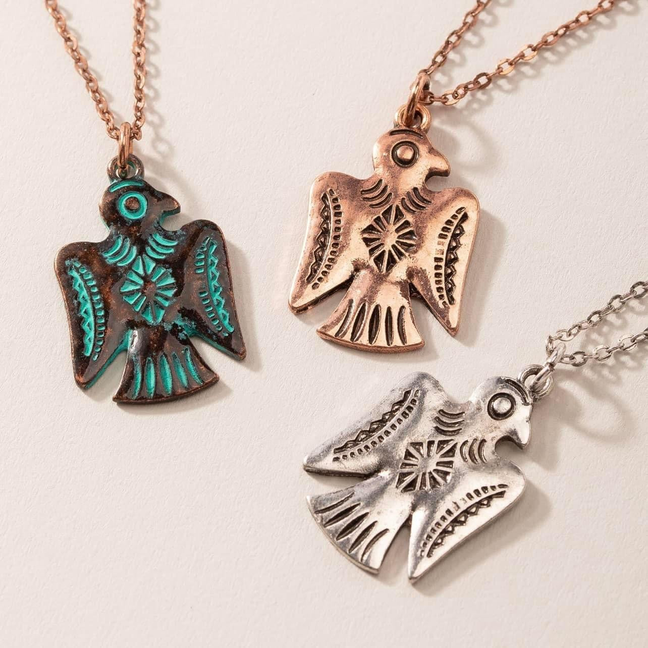 Thunderbird Pendant Necklace & Earring Set