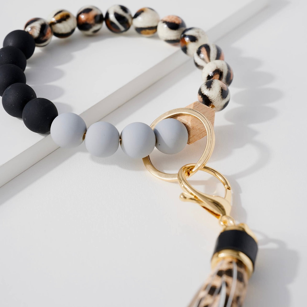 Animal Print Silicone Keychain