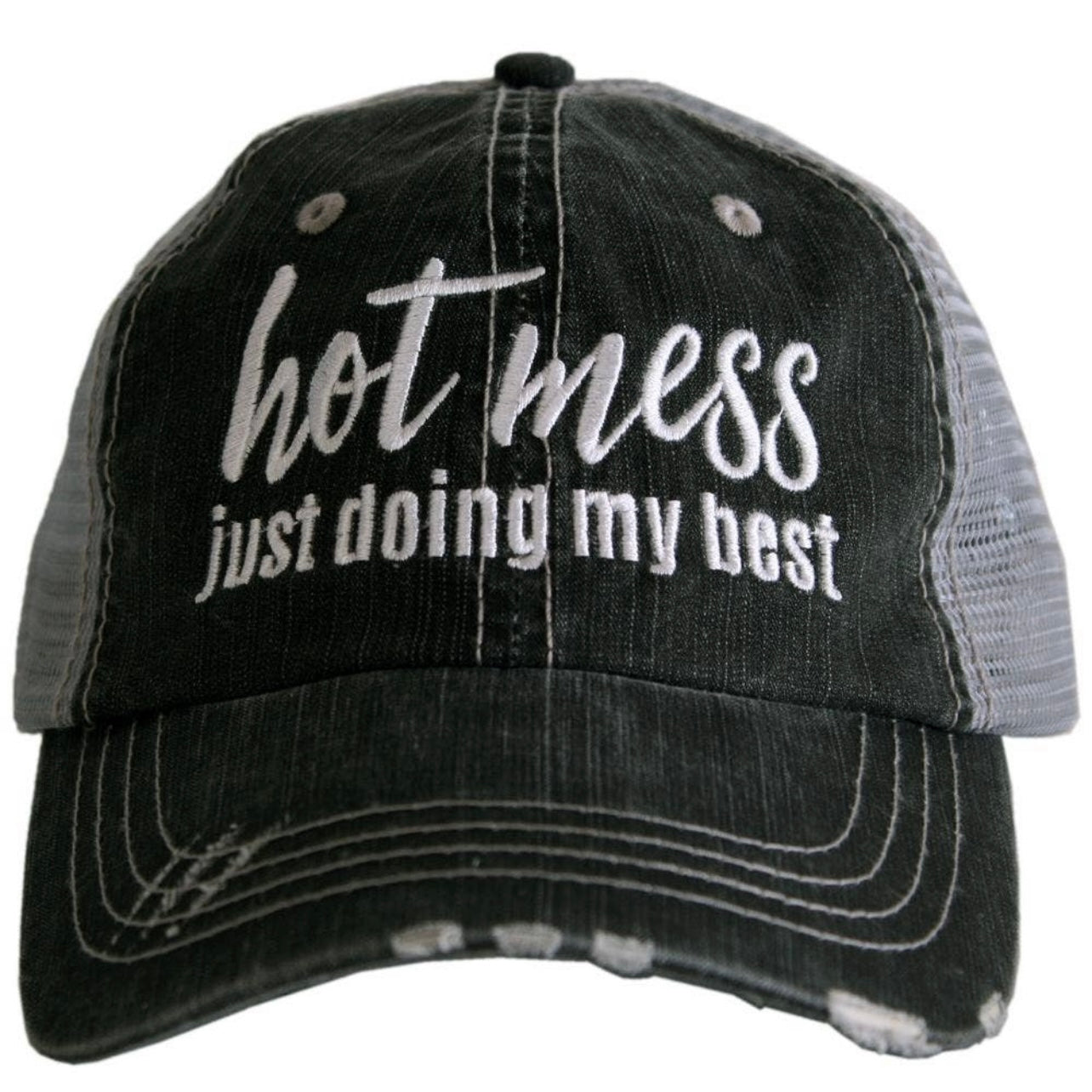 Hot Mess Embroidered Hat